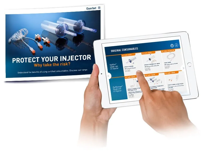 Download our brochure with all consumables selected by Guerbet
